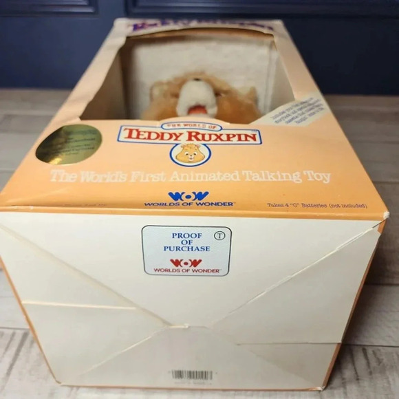 Vtge 1985 Teddy Ruxpin in orgnl box w/ books, tapes, answer box - Picture 16 of 16